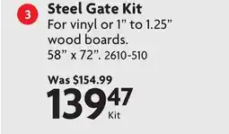 Home Hardware Steel Gate Kit offer