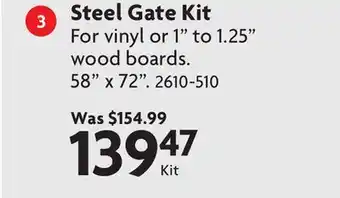 Home Hardware Steel Gate Kit offer