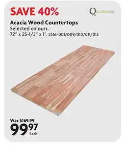 Home Hardware Acacia Wood Countertops offer