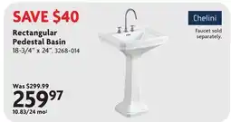 Home Hardware Rectangular Pedestal Basin offer
