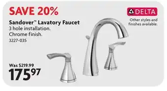 Home Hardware Sandover Lavatory Faucet offer