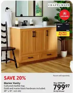 Home Hardware Marien Vanity offer