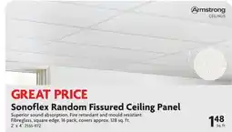 Home Hardware Sonoflex Random Fissured Ceiling Panel offer
