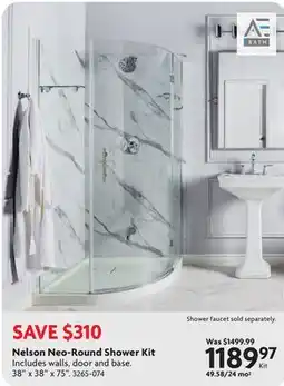 Home Hardware Nelson Neo-Round Shower Kit offer