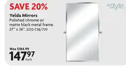 Home Hardware Yelda Mirrors offer