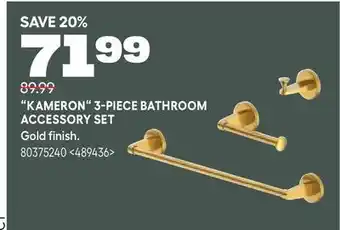 RONA KAMERON 3-PIECE BATH ROOM ACCESSORY SET offer