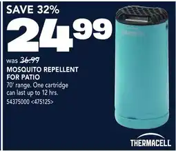 RONA THERMACELL MOSQUITO REPELLENT FOR PATIO offer