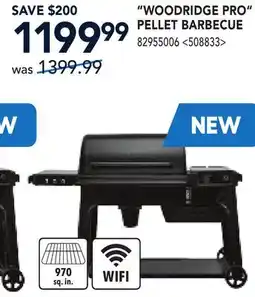 RONA WOODRIDGE PRO PELLET BARBECUE offer