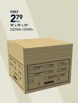 RONA 18x18x18 MOVING BOXES offer
