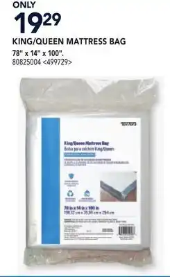 RONA KING/QUEEN MATTRESS BAG 78x14x 100 offer