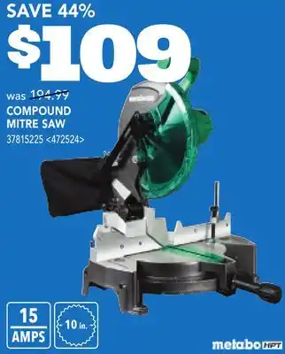 RONA COMPOUND MITRE SAW offer