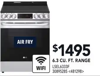 RONA LG 6.3 CU. FT. RANGE offer