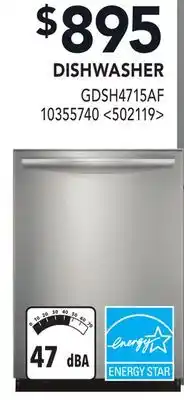 RONA FRIGIDAIRE GALLERY DISHWASHER offer