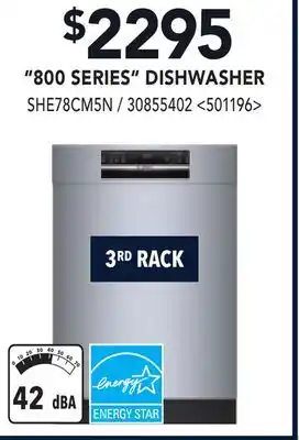 RONA BOSCH 800 SERIES DISHWASHER offer
