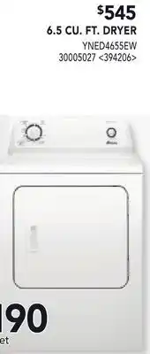 RONA 6.5 CU. FT. DRYER offer