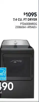 RONA 7.4 CU. FT. DRYER offer