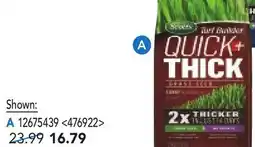 RONA SCOTTS 1.2-kg bags of QUICK + THICK Grass Seed offer