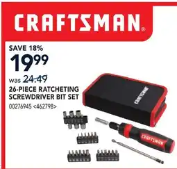 RONA 26-PIECE RATCHETING SCREWDRIVER BIT SET offer