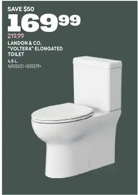RONA LANDON & CO. VOLTERA ELONGATED TOILET offer
