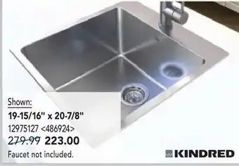 RONA KINDRED Kitchen Sinks offer