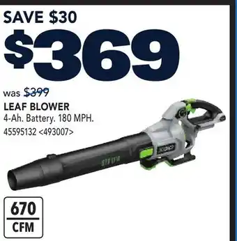 RONA LEAF BLOWER offer