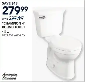 RONA CHAMPION 4 ROUND TOILET offer