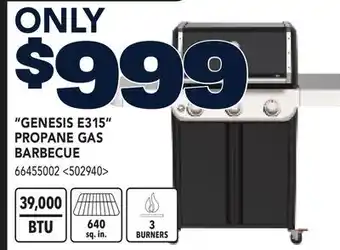 RONA WEBER GENESIS E315 PROPANE GAS BARBECUE offer
