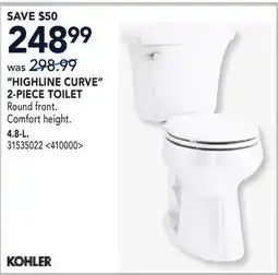 RONA HIGHLINE CURVE 2-PIECE TOILET offer