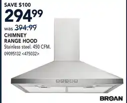 RONA CHIMNEY RANGE HOOD offer