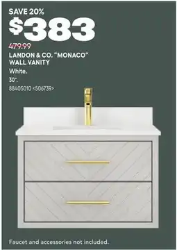 RONA LANDON & CO. MONACO WALL VANITY offer