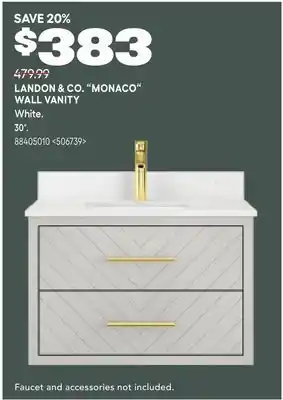 RONA LANDON & CO. MONACO WALL VANITY offer