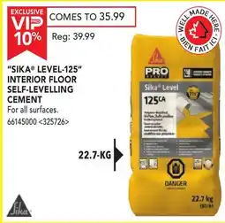 RONA SIKA LEVEL-125 INTERIOR FLOOR SELF-LEVELLING CEMENT offer