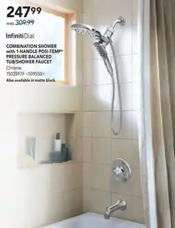RONA Combination Shower With Handle Posi-Temp Pressure Balanced Tub Shower Faucet offer
