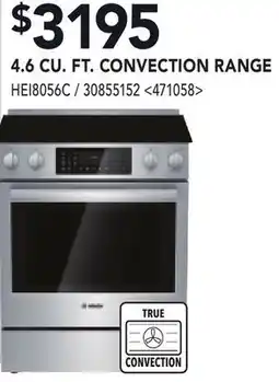 RONA 4.6 CU. FT. CONVECTION RANGE offer