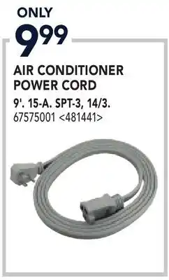 RONA AIR CONDITIONER POWER CORD 9'. 15-A. SPT-3, 14/3 offer