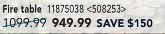 RONA Fire Table offer