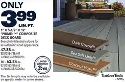 RONA 1 X 5-1/2 X 12' PRIME+TM COMPOSITE DECK BOARD offer