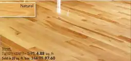RONA Natural Hardwood Flooring offer
