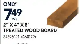 RONA 2 x 4 x 8' TREATED WOOD BOARD offer