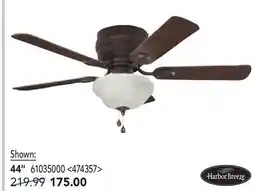 RONA HARBOR BREEZE 44 ceiling fans offer