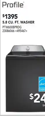 RONA Profile 5.8 CU. FT. Washer offer