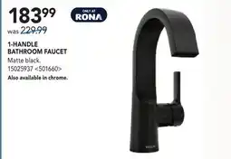 RONA 1-HANDLE BATHROOM FAUCET offer