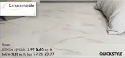RONA Carrara Marble peel & stick vinyl tiles and flooring offer