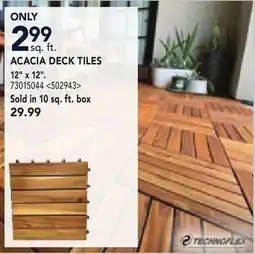 RONA TECHNOFLEX ACACIA DECK TILES offer