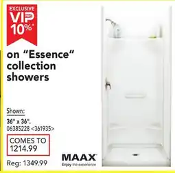 RONA Essence Collection Showers 36 X 36 offer