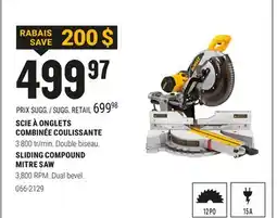 BMR SCIE À ONGLETS COMBINÉE COULISSANTE offer