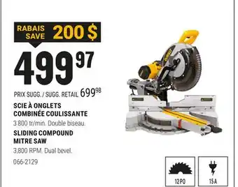 BMR SCIE À ONGLETS COMBINÉE COULISSANTE offer
