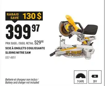 BMR SCIE À ONGLETS COULISSANTE SLIDING MITRE SAW offer