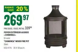 BMR FOYER EXTÉRIEUR AU BOIS  CHIMINEA  offer