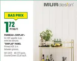 BMR PANNEAU  SHIPLAP  offer